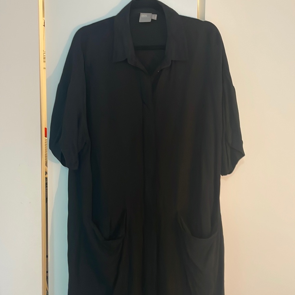 ASOS Black Dress with Collar and Pockets